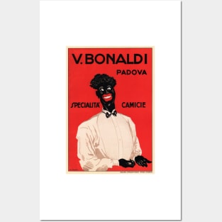 V BONALDI PADOVA Special Tailored Shirts Vintage Italy Advertisement Art Deco Posters and Art